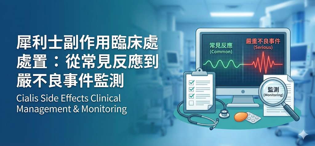 犀利士副作用臨床處置：從常見反應到嚴重不良事件監測 藥物外觀與包裝示意圖