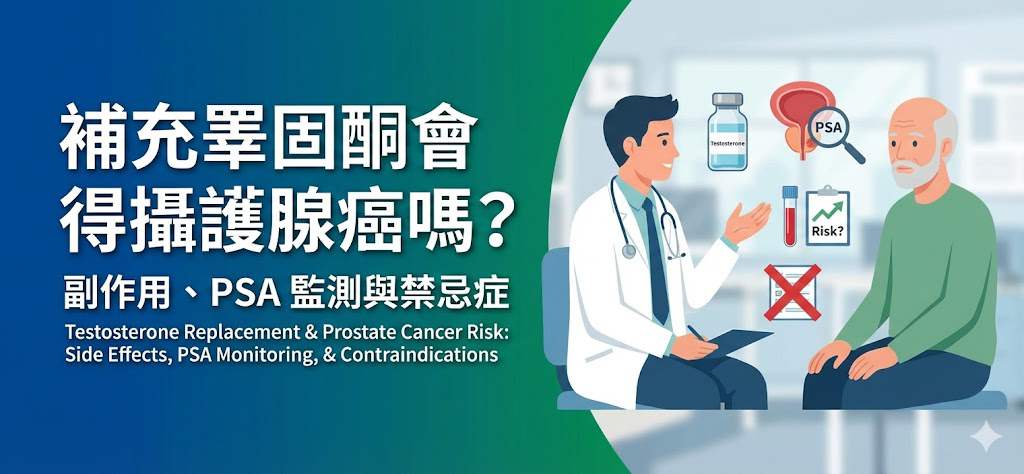 補充睪固酮會得攝護腺癌嗎？副作用、PSA 監測與禁忌症 藥物外觀與包裝示意圖
